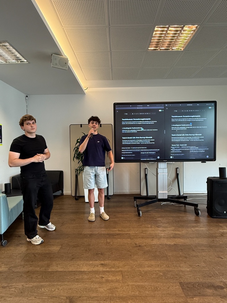 Pitch beim Vibe Hackathon